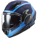 Casco Abatible Para Moto Ls2 Ff900 Valiant 2 Orbit Azul 