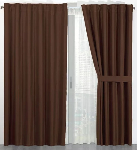 Cortinas Termicas Black Out Bloquean Luz, Ruido, Frio, Calor