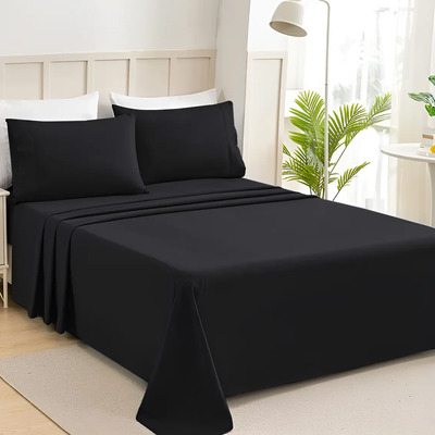 Juego De Sábanas Queen 2500 Hilos Microfibra Premium Suave Color Grafito Diseño de la tela Color sólido | Envío gratis