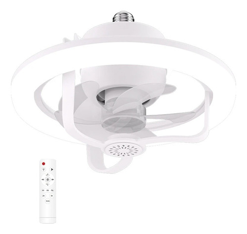 Lâmpada Ventilador De Teto Led Com Rotação 360° E27 50w