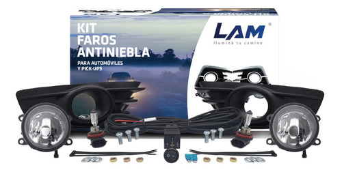 Kit Juego Par Luces Antiniebla Citroen C4 Negra 2009 2010