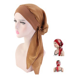 Gorro Elástico Con Trenza Para Mujer, Turbante, Pañuelo