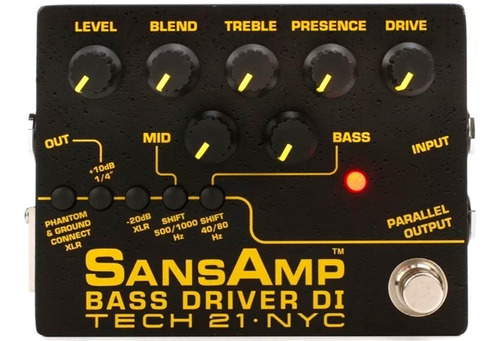 Preamplificador Tech 21 Sansamp Bsdr Bass Driver Di V2