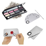 4pcs Kit Paleta De Maquillaje Profesional Con Espátula 