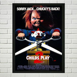 Cuadro Childs Play 2 Chuchy 2 Marco Con Vidrio 35x50
