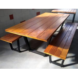 Conjunto De Mesa Estilo Industrial + Banco  Nº2