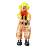 1 Piece Wooden Puppet Clown Toy For