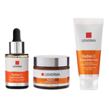 Kit Lidherma Radian C Crema Facial + Serum + Crema Corporal