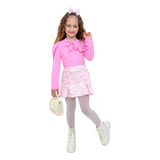 Conjunto Menina Infantil Luxo Inverno Influencer Modinha