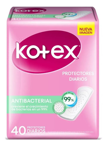Protector Diario Kotex Antibacterial 40 Unid