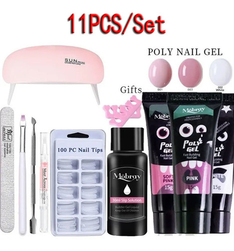 11pcs Kit Profesional Para Uñas Mc Uñas Acrílicas