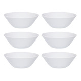 Set X 6 Bowl Conico Blanco Oxford Cerámica 500cc 