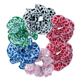 Scrunchie Xl Doble Plisado Animal Print Leopardo