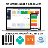 Sistema De Cobranças, Mensalidade Envia Email , Sms E Zap* 