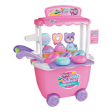 Juego Infantil Carrito De Dulces Cakes Shop Color Rosa