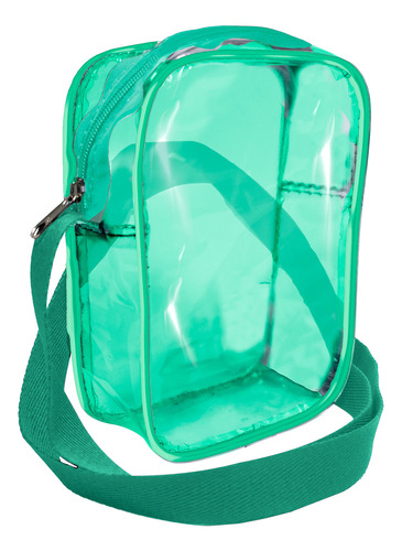 Shoulder Bag Bolsa Organizador - Breeze Verde Transparente