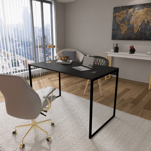 Mesa Home Office Compacta Pequena Branca Preta Ou Marrom Mb