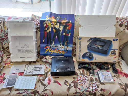 Sega Saturn Completo Nacional Tectoy Com Jogo (ler Descrição)