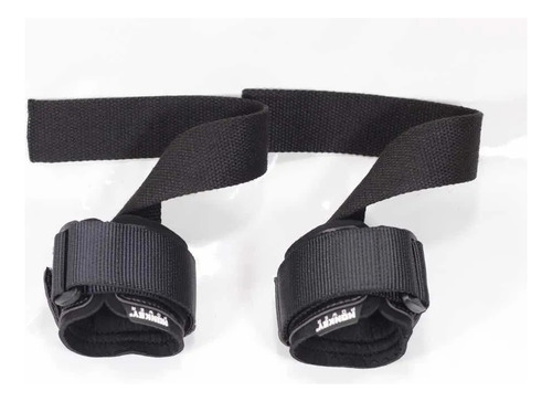 Straps Lifting Dowel Monkey Power Crossfit Gym Fitness Color Negro