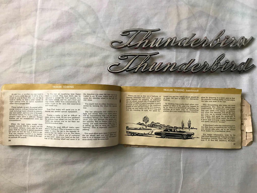 Emblemas Y Manual De Usuario Ford Thunderbird 1967 Foto 2