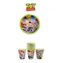 Pakiglobos Platos Y Vasos Personajes 40 Pz Fiesta 20 Invitados Personaje Toy Story