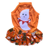 Roupas Cães Cachorro - Fêmea - Halloween Fantasma Boo - Pet