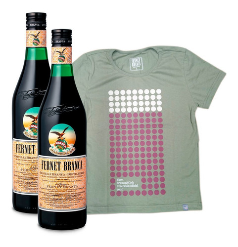 Remera Mujer Colección Vaso Branca Combo + 2 Branca 750ml