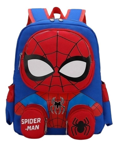 Mochila Spiderman Escolar Preescolar Kinder Impermeable 2023