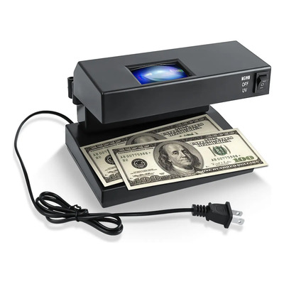 Detector De Billetes Falsos Con Lupa Y Regla Uv 9w Y 3x Led | MercadoLibre