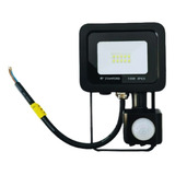 Proyector Led Con Sensor Ip65 10w 800 Lúmenes Luz Fría 