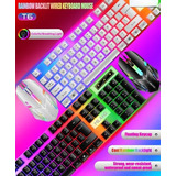 Kit Teclado+raton Blanco Rgb Gamer 