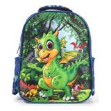  Mochila Infantil Menino Menina Dinossauro Escolar Promo