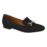 Mocassim Loafer Sapato Vizzano Feminino Salto Baixo Conforto