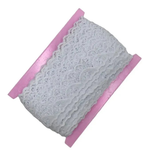 Encaje Plisado Blonda Fariel Cr060 4cm Pieza De 50mts