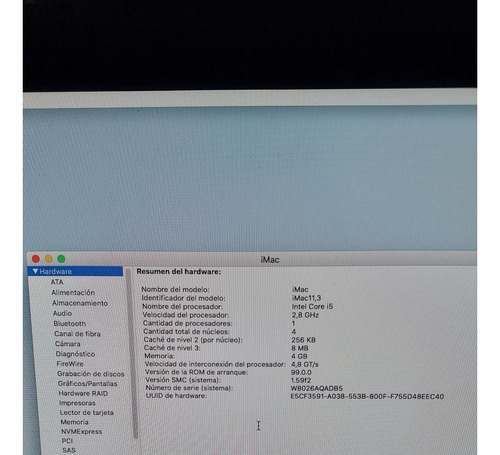 iMac, 27 Pulgadas, Mid 2010 High Sierra