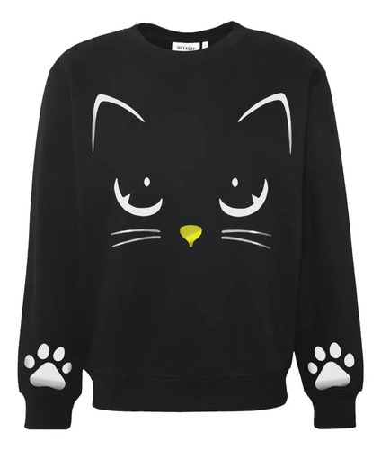 Sudadera Sweater Gatos Cat Lindo Huellas Kawaii + Regalo