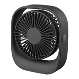 Ventilador Abanico Portatil Recargable 9cm Diametro Negro