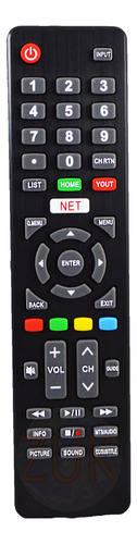 Control Remoto Tv G00-b Para Bgh B4319fk5 Y Otros Zuk