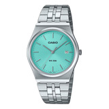 Reloj Casio Mtp-b145d-2a1v Acero, Vintage, Verde Agua