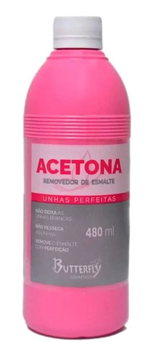 Acetona Removedor De Esmalte Unhas Perfeitas Butterfly 480ml