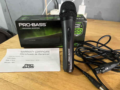 Microfono Dinamico Pro Bass Pro Mic 500 (muy Pocos Usos)