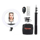  Ring Light  Iluminador 14p 35cm + Tripe E Controle Completo