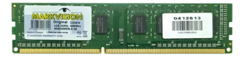 Memoria Ddr3 Markvision 4gb 1600 Mhz 1.50v Bulk