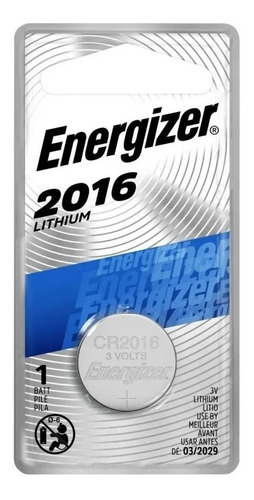 Pila Energizer Lithium Cr2016  Blister Por 1 Unidad