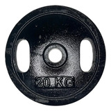 Par 2 Discos Olímpico 20kg 50mm Fundición Premium Con Agarre