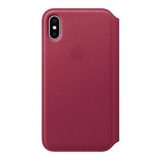 Protector Funda Folio Cuero Original Apple Para iPhone X