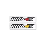 Par Emblema Sticker Nissan Frontier Pro 4x Rojo/amarillo