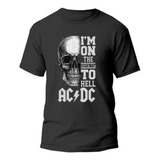 Playera Estampado De Rock Highway To Hell Ac/dc