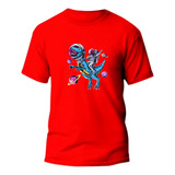 Roupa Infantil Dinossauro Astronauta Camiseta 100% Algodão 