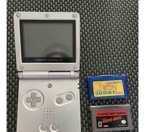 Consola Nintendo Game Boy Advance Sp Platinum Silver Ags 001